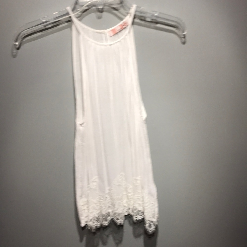 white tank top with lace